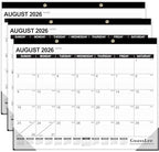 GuassLee Large Desk Calendar 2026, 3 Packs, 19 Months from Jun. 2026 to Dec. 2027, 22" x 17" Desk/Wall Calendar Hanging Planner with Julian Date, Notes, Corner Protectors for School Home Office by GuassLee