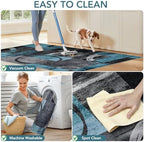 Office Chair Mat for Hardwood Floor&Tile Floor,48"X 60"-Geo Blue Gray - Image 6