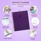Clever Fox Budget Planner & Monthly Bill Organizer, Large Purple - Image 2