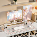 iCasso Desk Pad Mat, Large Mouse Pad and Keyboard Wrist Rest Set - Image 2