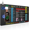 Excel Cheat Sheet Mouse Pad with Magnetic Wireless Charging, 31.5 x 15.8 in by abcmat