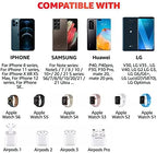 4 in 1 Wireless Charger with Headphone Stand for iPhone 17 16 15 14 13 12 Pro Max, Apple Watch 11 10 Ultra SE, AirPods Max 4 & Samsung S25-15W Gaming Desk Organizer (Adapter Not Included)(White) - Image 2