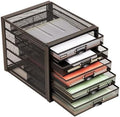 Mind Reader File Storage Drawers, Desk Organizer, Multi-Purpose, Crafts, Office, Metal, Black by MindReader