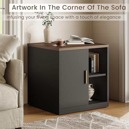 ModernMate Printer Stand with Door, Open Adjustable Shelves - Image 6