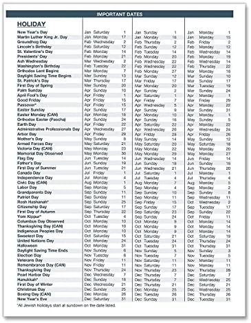 House of Doolittle 2024 Calendar Planner, Monthly, Black Hard Cover, 8.5 x 11 Inches, December - January (HOD26292-24) - Image 3