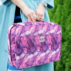 YOUSHARES Big Capacity Colored Pencil Case - 480 Slots large Pen Case Organizer with Multilayer Holder for Prismacolor Colored Pencils & Gel Pen (Marble Purple) - Image 5
