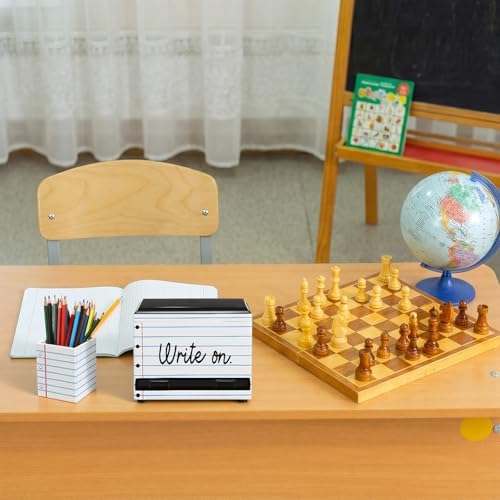 MotiMind 2 Pcs Classroom Pencil Dispenser and Holder Set, Notebook Style - Image 6