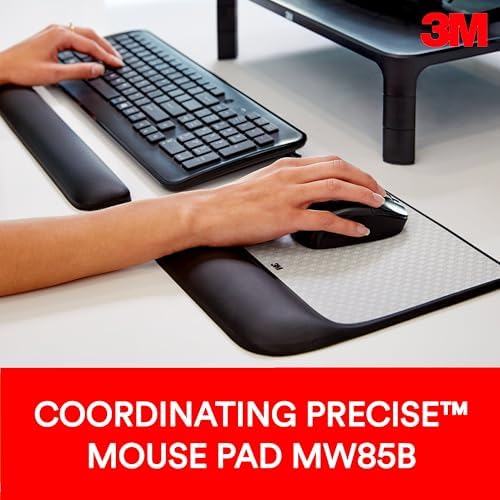 3M Gel Wrist Rest for Keyboards, Soothing 3M Gel Technology and Satin Smooth Cover for All Day Comfort and Support, Durable and Easy to Clean, 19", Black (WR85B) - Image 5