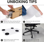 HON Office Chair Mat for Carpet, Heavy Duty, Clear Desk Mat, 36 x 48 in - Image 4