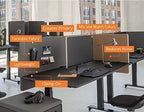 Stand Up Desk Store ReFocus Clamp-on Acoustic Desk Divider Privacy Panel that Reduces Noise and Visual Distractions (Ash Gray, 47.25" x 23.6") - Image 6