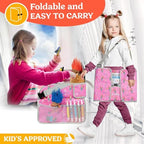 PILLANI Kids Travel Tray for Car - Toddler Car Activities, Car Seat Tray with Activity Sheets & Pens, Road Trip Essentials for Car & Airplane, Travel Lap Desk Accessories - Road Trip Activities Toys - Image 5