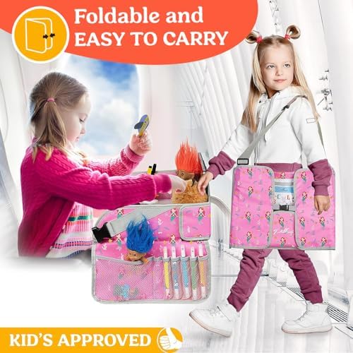 PILLANI Kids Travel Tray for Car - Toddler Car Activities, Car Seat Tray with Activity Sheets & Pens, Road Trip Essentials for Car & Airplane, Travel Lap Desk Accessories - Road Trip Activities Toys - Image 5