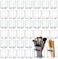 40 Pack Clear Acrylic Pen Holder 2 Size Pencil Cups Sets Makeup Brush Holder Bookmark Organizer Stationery Storage Desktop Accessories for Office and Home Desk Organizer Supplies by Unknown