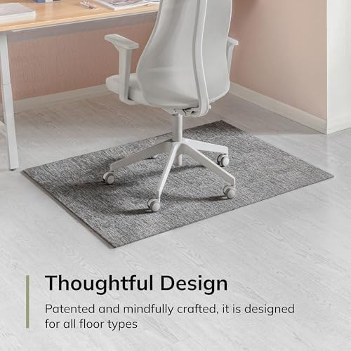 Anji Mountain 48" x 36" Rug'd Office Chair Mat for Carpet & Hardwood Floor - Image 3