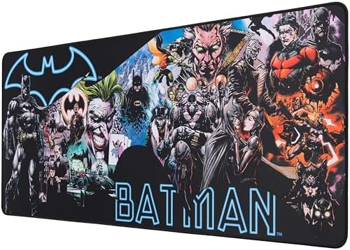 SUBSONIC DC Comics Batman Mouse Pad 35x15 in Extra Large Mousepad by SUBSONICINC