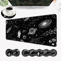 Desk Mat, Mouse Pad with Wrist Rest, 4-in-1 Large Mouse Pads for Desk, Ergonomic Mouse Pad and Keyboard Wrist Rest Gaming Keyboard Mat for Office,Astronaut Planet by EFGWSDER