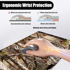 Mouse Pad,Large Desk Mat Set, 4in1 XL Mousepad + Keyboard Wrist Rest+Mouse Wrist Rest+Coaster with Ergonomic Desk Pad for Home Office Table Computer Cover -Camo Forest Deer - Image 5