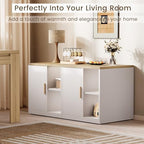 ModernMate Printer Stand with Door, Open Adjustable Shelves - Image 7