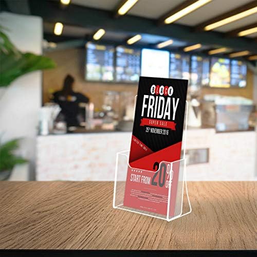 NIUBEE Acrylic Brochure Holder 4 x 6, Flyer Holder Stands Display, 6 Pack - Image 6