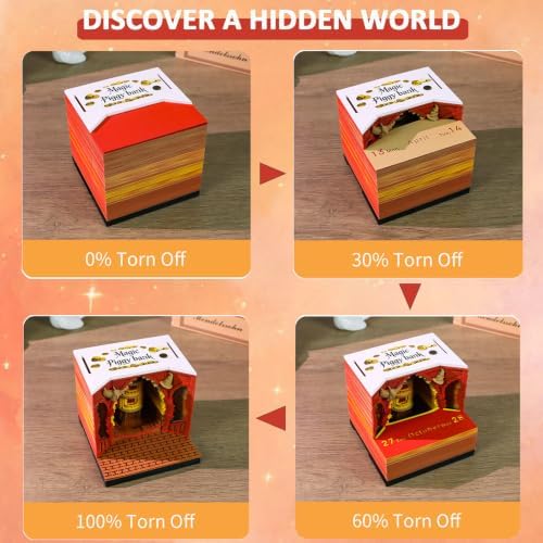 3D Calendar 2027 with Light Tear Away Timepiece Calendar for Desktop Decor - Image 2