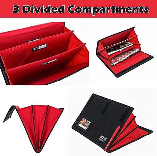 Rough Enough Expanding File Folder, Accordion Document Organizer, Black - Image 4