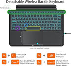 JUQITECH Magnetic Keyboard Case for Samsung Galaxy Tab S11 Ultra 14.6 Inch - Image 5