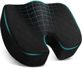 TushGuard Seat Cushion - Cushion for Office Chair, Car Seat, Airplane, Bleacher - Sciatica & Coccyx Pain Relief Desk Chair Cushion for Long Sitting Office Workers, Car Drivers(Black, XX-Large) by TushGuardSeatCushonsPillows