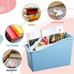 Jinei 24 Pack Book Bins for Classroom with Name Labels, 6 Color Boho - Image 5