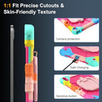 Case for iPad (A16) 11th/10th Generation 11/10.9 Inch 2025/2022, Ubearkk for iPad a16 case with Screen Protector, 360 Degree Rotating Stand Shoulder Strap Pencil Holder,Colorful Pink - Image 3