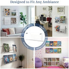 3 Pack Clear Acrylic Magazine Holder Wall, Brochure, 17 Inch - Image 4