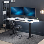 VIVO White 60 x 30 in Standing Desk, DESK-KIT-E2B-P3W - Image 2