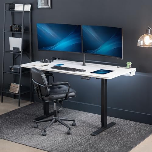 VIVO White 60 x 30 in Standing Desk, DESK-KIT-E2B-P3W - Image 2