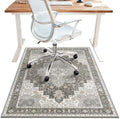 36"x48" Office Chair Mat for Hardwood Floor, Non-Slip Washable Tawny Grey by BESBLEE