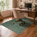 iCasso Office Chair Mat for Hardwood Floor, 36"X 48" Convex Morris Green by iCasso