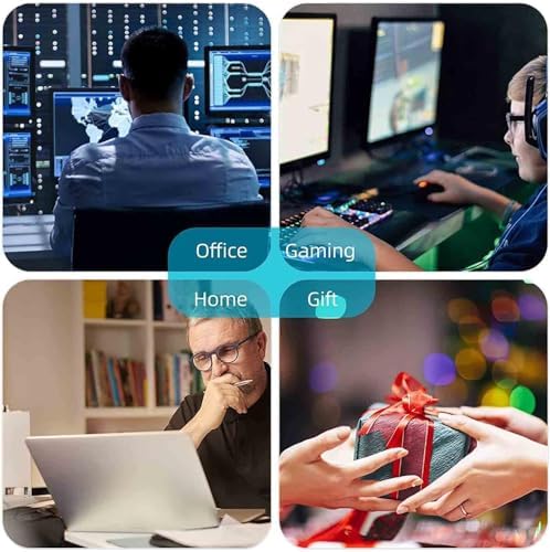 4 in 1 Ergonomic Memory Foam Mouse Pad Wrist Rest Set, Large XXL Gaming Desk Pad + Keyboard Wrist Rest + Mouse Wrist Cushion + Coaster for Home Office Study Gaming, Cats Under The Moon - Image 7