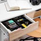 Simple Houseware Interlocking Desk Drawer Bins Organizer, 42 Packs, Black - Image 6