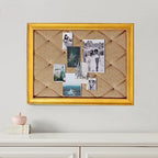 SOFE 21x27 Large Farmhouse Burlap Pin Board, Wood Framed Bulletin Board - Image 4