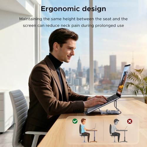 UGREEN 2-in-1 Laptop Stand for Desk, Horizental & Virtical Laptop Holder - Image 4