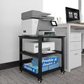 Natwind 3 Tier Laser Printer Stand,20''x20'' Side Table for Printer, Black by Natwind