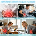 Lumbar Support Pillow for Office Chair, Gaming Chair, Car Driver Seat Back Cushion, Bed & Couch, Gifts for Friends and Parents,Ergonomic Back Support Pillow with Comfortable Memory Foam(Pink) - Image 3