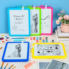 Outus 24 Pcs Dry Erase Mini White Boards Bulk 8.5 x 11'' Small Magnetic Whiteboard Double Sided Colored Writing Boards for Kids Students Locker Fridge (Colorful) - Image 3