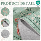 DUKINO 2.6x8 Rug for Hallway, Washable Kitchen Runner Rug Non Slip, Teal - Image 5