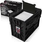 BCW Short Comic Book Bin, Holds 150 Comics Each, Black, 2 Pack by BCW