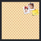 PinPix 22x22 inch Cork Bulletin Board. This Decorative Framed Pin Board Comes with Diamonds in Red and Yellow Design and Satin Black. Ideal for Home, Office Decor or School (PinPix-333) by PinPixBulletinBoards