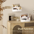 Rebee Vision Mail Organizer for Desk with 4-Slot Letter Home Decor, White - Image 4