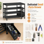 3D Printer Stand with Storage, Filament Storage, Carbon Fiber Finish - Image 4