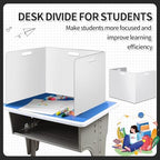 30 Pcs Desk Dividers for Students Plastic Durable and Waterproof Privacy Folders Shields Test Dividers(30pcs White) - Image 5