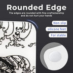 XVX Glass Gaming Mouse Pad, White Kanagawa Hard Mousepads for Gaming,Professional Large Mouse Mat 16.2" x 12.2", Special Glass Surface with Improved Precision and Speed - Image 4