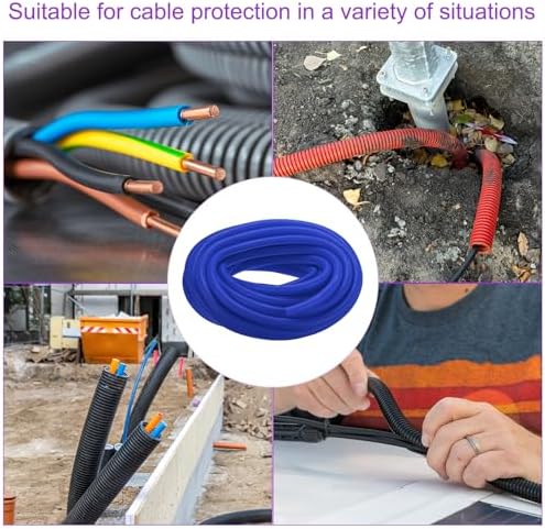 DMiotech 100ft Wire Loom Split Tubing 1 1/4 Inch(31.8mm) ID Blue - Image 6