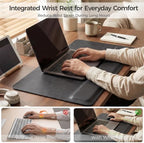 Magnetic Desk Mat System with Wrist Support 80×40cm, Premium Leather Desk Pad with Magnetic Accessories, Waterproof Non-Slip Desk Organizer for Office & Gaming - Image 5